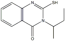 3-(butan-2-yl)-2-sulfanyl-3,4-dihydroquinazolin-4-one 结构式