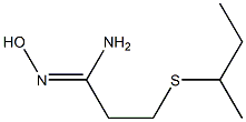 3-(butan-2-ylsulfanyl)-N'-hydroxypropanimidamide 结构式