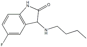 3-(butylamino)-5-fluoro-2,3-dihydro-1H-indol-2-one 结构式