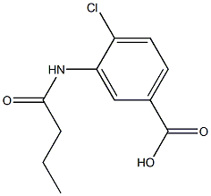 3-(butyrylamino)-4-chlorobenzoic acid 结构式