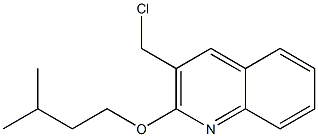 3-(chloromethyl)-2-(3-methylbutoxy)quinoline 结构式