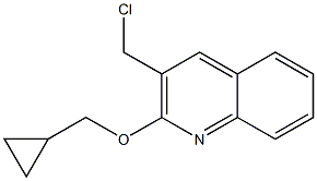 3-(chloromethyl)-2-(cyclopropylmethoxy)quinoline 结构式