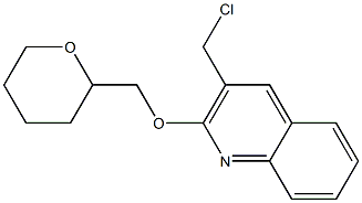 3-(chloromethyl)-2-(oxan-2-ylmethoxy)quinoline 结构式