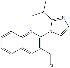 3-(chloromethyl)-2-[2-(propan-2-yl)-1H-imidazol-1-yl]quinoline 结构式