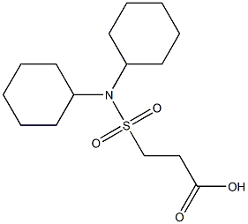 3-(dicyclohexylsulfamoyl)propanoic acid 结构式