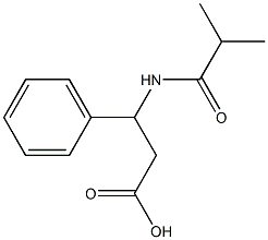 3-(isobutyrylamino)-3-phenylpropanoic acid 结构式
