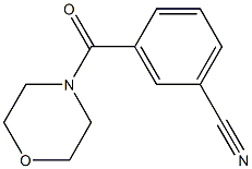 3-(morpholin-4-ylcarbonyl)benzonitrile 结构式