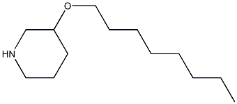 3-(octyloxy)piperidine 结构式