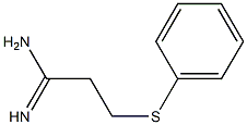 3-(phenylsulfanyl)propanimidamide 结构式