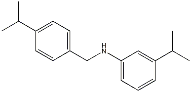3-(propan-2-yl)-N-{[4-(propan-2-yl)phenyl]methyl}aniline 结构式