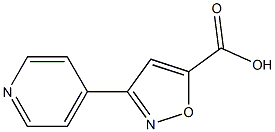 3-(pyridin-4-yl)-1,2-oxazole-5-carboxylic acid 结构式