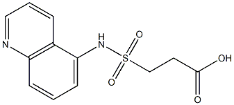 3-(quinolin-5-ylsulfamoyl)propanoic acid 结构式