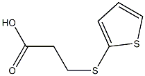 3-(thiophen-2-ylsulfanyl)propanoic acid 结构式