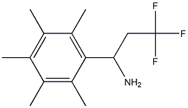 3,3,3-trifluoro-1-(2,3,4,5,6-pentamethylphenyl)propan-1-amine 结构式