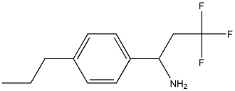 3,3,3-trifluoro-1-(4-propylphenyl)propan-1-amine 结构式