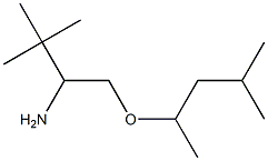 3,3-dimethyl-1-[(4-methylpentan-2-yl)oxy]butan-2-amine 结构式