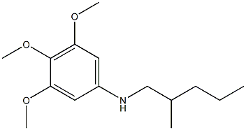 3,4,5-trimethoxy-N-(2-methylpentyl)aniline 结构式