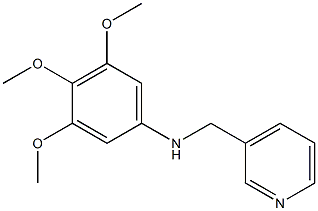 3,4,5-trimethoxy-N-(pyridin-3-ylmethyl)aniline 结构式