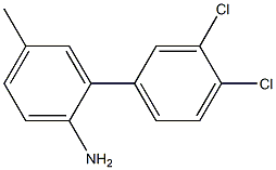 3',4'-dichloro-5-methyl-1,1'-biphenyl-2-amine 结构式