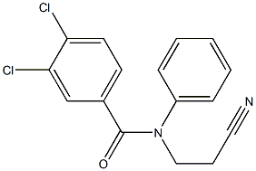3,4-dichloro-N-(2-cyanoethyl)-N-phenylbenzamide 结构式