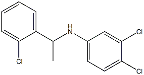 3,4-dichloro-N-[1-(2-chlorophenyl)ethyl]aniline 结构式