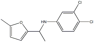 3,4-dichloro-N-[1-(5-methylfuran-2-yl)ethyl]aniline 结构式