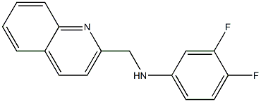 3,4-difluoro-N-(quinolin-2-ylmethyl)aniline 结构式