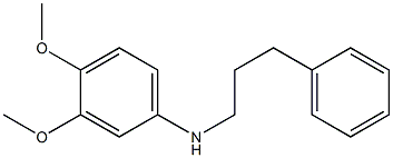 3,4-dimethoxy-N-(3-phenylpropyl)aniline 结构式