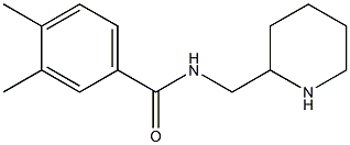 3,4-dimethyl-N-(piperidin-2-ylmethyl)benzamide 结构式