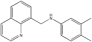 3,4-dimethyl-N-(quinolin-8-ylmethyl)aniline 结构式