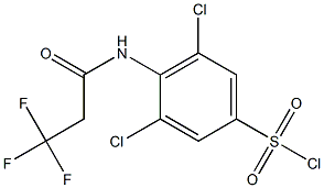 3,5-dichloro-4-(3,3,3-trifluoropropanamido)benzene-1-sulfonyl chloride 结构式