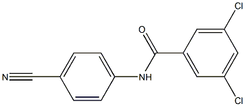 3,5-dichloro-N-(4-cyanophenyl)benzamide 结构式