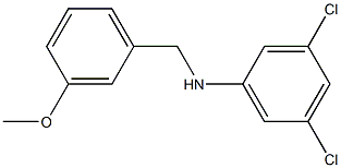 3,5-dichloro-N-[(3-methoxyphenyl)methyl]aniline 结构式