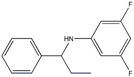 3,5-difluoro-N-(1-phenylpropyl)aniline 结构式