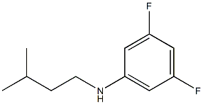 3,5-difluoro-N-(3-methylbutyl)aniline 结构式