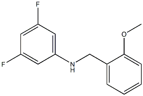 3,5-difluoro-N-[(2-methoxyphenyl)methyl]aniline 结构式