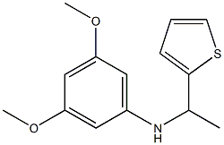 3,5-dimethoxy-N-[1-(thiophen-2-yl)ethyl]aniline 结构式