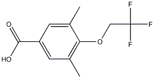 3,5-dimethyl-4-(2,2,2-trifluoroethoxy)benzoic acid 结构式