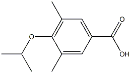 3,5-dimethyl-4-(propan-2-yloxy)benzoic acid 结构式