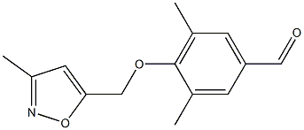 3,5-dimethyl-4-[(3-methyl-1,2-oxazol-5-yl)methoxy]benzaldehyde 结构式