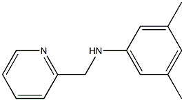 3,5-dimethyl-N-(pyridin-2-ylmethyl)aniline 结构式
