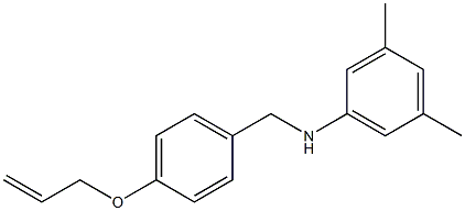 3,5-dimethyl-N-{[4-(prop-2-en-1-yloxy)phenyl]methyl}aniline 结构式