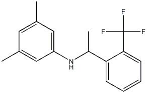3,5-dimethyl-N-{1-[2-(trifluoromethyl)phenyl]ethyl}aniline 结构式