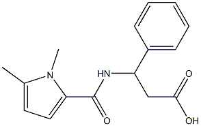 3-[(1,5-dimethyl-1H-pyrrol-2-yl)formamido]-3-phenylpropanoic acid 结构式