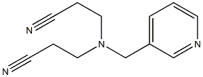3-[(2-cyanoethyl)(pyridin-3-ylmethyl)amino]propanenitrile 结构式