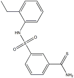 3-[(2-ethylphenyl)sulfamoyl]benzene-1-carbothioamide 结构式