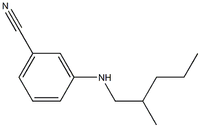 3-[(2-methylpentyl)amino]benzonitrile 结构式