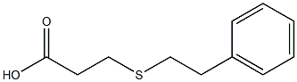 3-[(2-phenylethyl)thio]propanoic acid 结构式