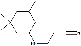 3-[(3,3,5-trimethylcyclohexyl)amino]propanenitrile 结构式