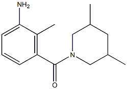 3-[(3,5-dimethylpiperidin-1-yl)carbonyl]-2-methylaniline 结构式